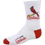 St Louis Cardinals White Youth 901 (7-9) Tall Team Logo Socks
