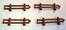 Lego Duplo 4x Reddish Brown Fence_s-1