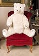 36" Large Lovable Sitting Plush Polar Bear Stuffed Animal Hug