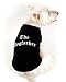 Designer Dog T-Shirt - "The Dogfather" Dog T-Shirt - Black - Medium