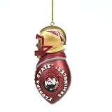 Florida State Seminoles 3 Black Resin Football Tacklers Holiday Tree Ornament - NCAA College Athlet