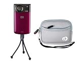 Pocket Video Camera Sleek Guard  Neoprene Glove Case and flexible Mini Tripod Combo for Kodak Zi8 HD Pocket Video Camera