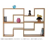 シェルフ パズルラック ナチュラル 高いインテリア性/NWS 558NA