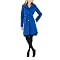 Mossimo&reg; Black Women's Satin Wrap Trench Jacket - Blue Moire