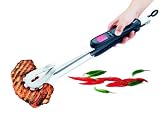Sunartis 5-4001 E577 Grillzange mit digitalem Thermometer zur Kontrolle des Garzustandes, schwarz