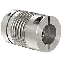 Lovejoy Bellows Coupling, BWLC Series Clamp Style, Aluminum Hubs with Stainless Steel Bellows, Complete Coupling