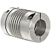 Lovejoy Bellows Coupling, BWLC Series Clamp Style, Aluminum Hubs with Stainless Steel Bellows, Complete Coupling