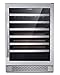 Hanover HWC60301-5SS The Vault 24 54-Bottle Capacity and Reversible Door Hinge Single Zone Wine Cooler
