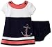 Hartstrings Baby-girls Infant Interlock Short Sleeve Anchor Dress, Peacoat Navy, 24 Months Hartstrings Baby-girls Infant Interlock Short Sleeve Anchor Dress, Peacoat Navy, 24 Months