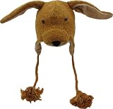 Delux Kangaroo Face Wool Pilot Animal Cap/Hat with Ear Flaps and Poms