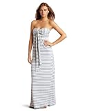 Splendid Women's Chambray Stripe Maxi Dress, Macadamia, Medium
