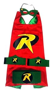 MyTinyHeroes Children's Superhero Costume - 5 Pc Set - Robin
