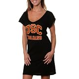 NCAA USC Trojans Ladies Natalie T-Shirt Dress - Black (Small)
