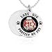 Lady Bug Protect My Pet Pewter Pendant Chain Necklace, Multiple Chain Lengths