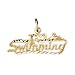 CleverSilver's 14K Gold Sports Pendant 0.8 -