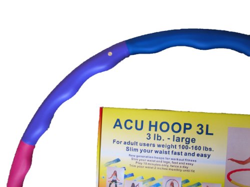 Weighted Sports Hula Hoop for Weight Loss - Acu Hoop 3L - 3 lb. large