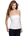 XOXO Juniors Lace Corset Top, White, Large