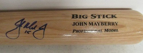 John Mayberry Jr. Phillies Autographed/Signed Baseball Bat JSA W316469 at Amazon.com