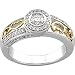 14K Two Tone Gold Diamond Bridal Engagement Ring (0.50 ctw, G-H, SI1)