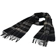 New Softer Than Cashmere Tweed Multi-colored Long Fringe Scarf Shawl Wrap 72x12 Black