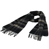 New Softer Than Cashmere Tweed Multi-colored Long Fringe Scarf Shawl Wrap 72x12 Black