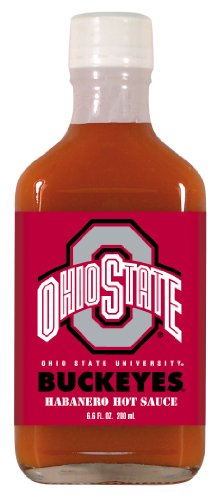 12 Pack OHIO STATE Buckeyes Hot Sauce 6.6oz Habanero Flask