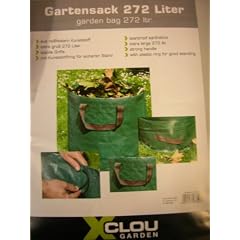 Xclou 343117 Gartenabfallsack faltbar 272 Liter, � 67 x H 76 cm