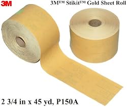 3M 2596 Stikit Gold Roll P150 Sandpaper-Dura-Block-Sand