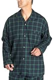 Nautica Mens Blackwatch Traditional Plaid Flannel Long Sleeve Camp Shirt