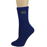 Michigan Wolverines Navy Blue Feather Touch 6-11 Socks