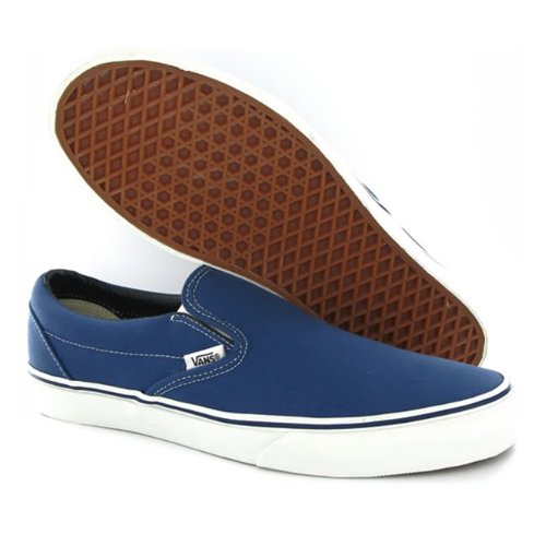Vans Classic Slipon Navy Canvas Mens Trainers 41joD0iQRKL Vans Classic Slipon Navy Canvas Mens Trainers