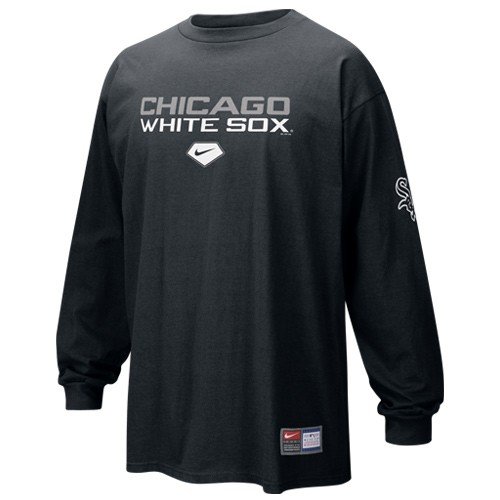Nike Chicago White Sox Black Practice Long Sleeve T-shirt