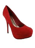Suede Platform Pump
