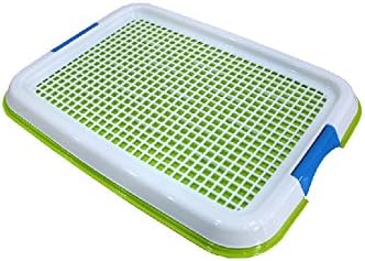 Topunion Flat Toilet Grid Withhold Potty DOG Puppy CAT PET Potty Anypet Indoor Training Toilet Training and Puppy Pad Holder Color Random