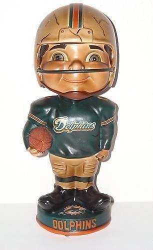 Miami Dolphins NFL Vintage Retro Bobble Head
