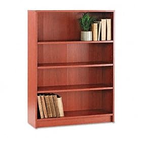 HON COMPANY 1870 Series Bookcase, 4 Shelves, 36w x 11-1 2d x 48-3 4h, Henna Cherry by Hon