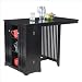 Home Styles Arts and Crafts Steamer Trunk Island Home Bar in Black