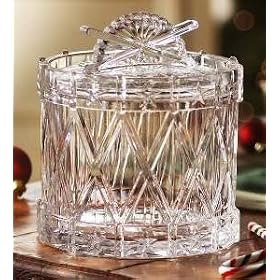 7 High Ornaments Crystal Drum Cookie Jar by Crystal Clear