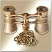 Opera Glasses Carmen Lightweight, Compact and Neck Chain in Titanium