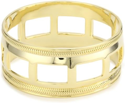 Belle Noel Square Cut-Outs Bangle Bracelet