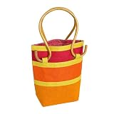 Olive N Figs Spicy Red Jute Handbag/Tote