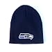 Seattle Seahawks Solid Navy Beanie (Embroidered Logo)