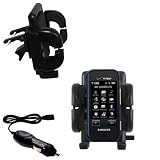 Samsung Glyde Auto Vent Holder with Car Charger - Uses Gomadic TipExchange
