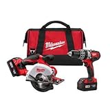 Milwaukee 2698-22 M18 Cordless Combo Compact Hammer Drill/Metal Saw/2 Battery [並行輸入品]