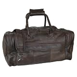SICILY PATCH LEATHER TRAVEL BAG SPORTS HOLDALL