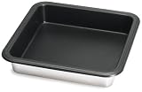 Gourmet Standard 9 Inch Square Stainless Steel Cake Pan with Non Stick - BW40105