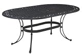 Home Styles Biscayne Oval Outdoor Dining Table in Black Finish