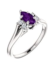 Platinum 8.00x4.00mm Marquise Cut Chatham Created Alexandrite and Diamond Ring -- LIFETIME WARRANTY