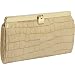 Abas Wallets - Abas Cate Accordion Clutch Wallet - Sassy Crocco (Taupe)