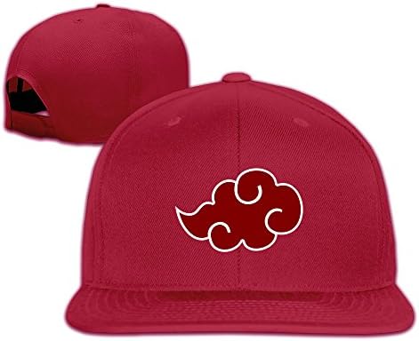 Haruforone Naruto Akatsuki Clouds Geek Custom Unisex Adjustable Baseball Snapback Hip Hop Cap Hat Red